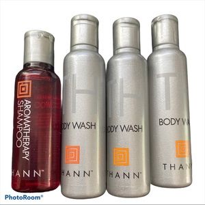 Thann Body Wash lot of 3 & 1 shampoo ( Lot of 4)